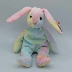 TY Beanie Baby Hippie The Tie Dye Easter Bunny Vintage NWT Plush RARE HTF MWT